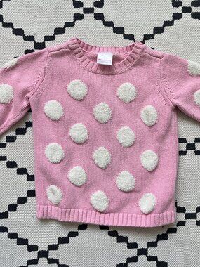 Hanna Andersson Polka Dot Knit Sweater